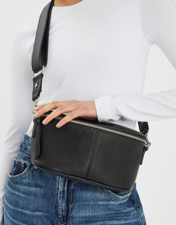 Crossbody Sling Bag, Black (BLACK), large