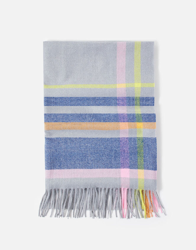 Portobello Check Blanket Scarf, , large