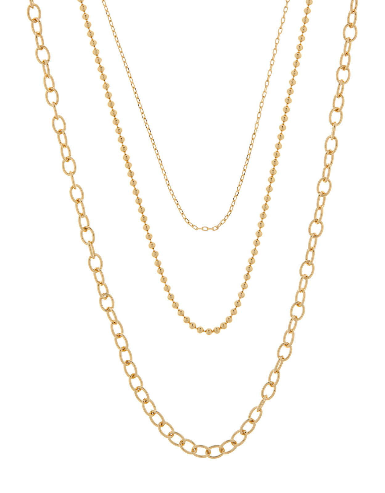 Multilayer chain gold Clearance