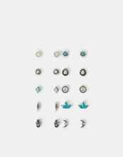 10-Pack Western Boho Stud Earrings, , large