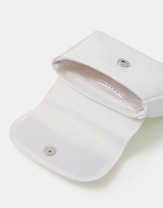 Girls Appliqué Flower Handbag, , large