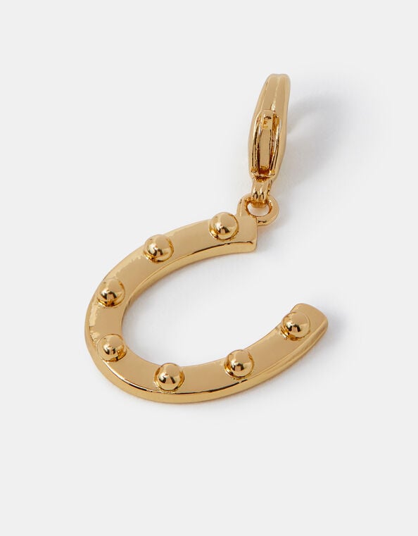 14ct Gold-Plated Horseshoe Charm, , large