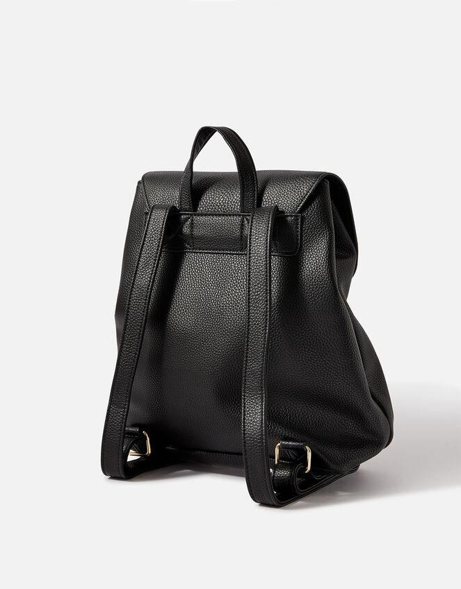 Khloe Black Pebbled Mini Backpack