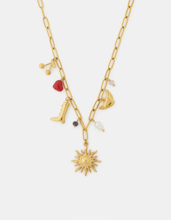 Stainless Steel Cowboy Charm Necklace, , large