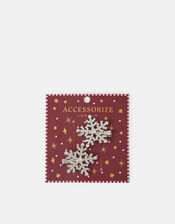 2-Pack Christmas Snowflake Snap Hair Clips, , large