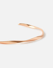 Rose Gold-Plated Twist Cuff Bracelet, , large