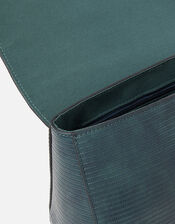 Jessica Croc Handheld Bag, Teal (TEAL), large
