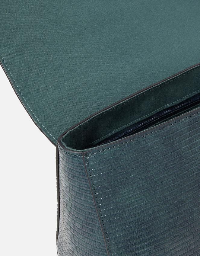 Jessica Croc Handheld Bag, Teal (TEAL), large