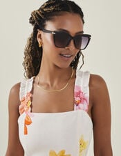 Cat Eye Sunglasses, Black (BLACK), large