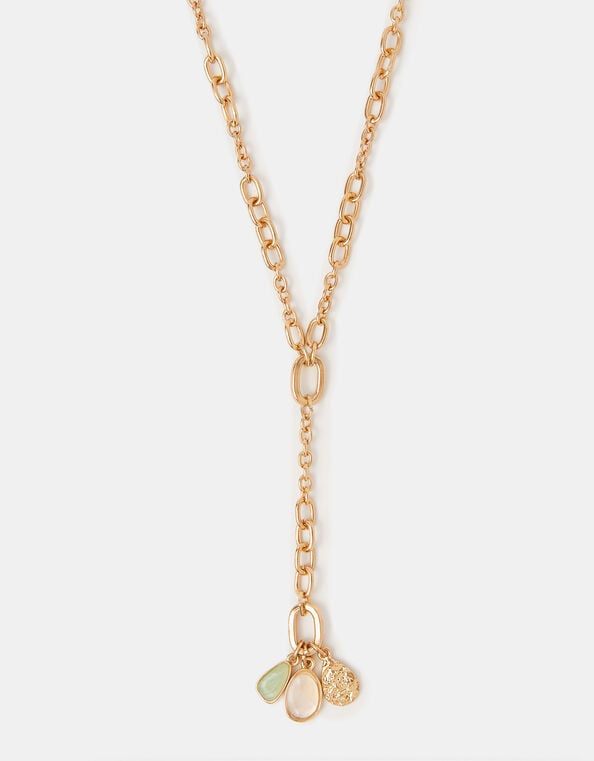 Pendant Cluster Lariat Necklace, , large