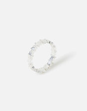 Star Band Ring, Silver (SILVER), large