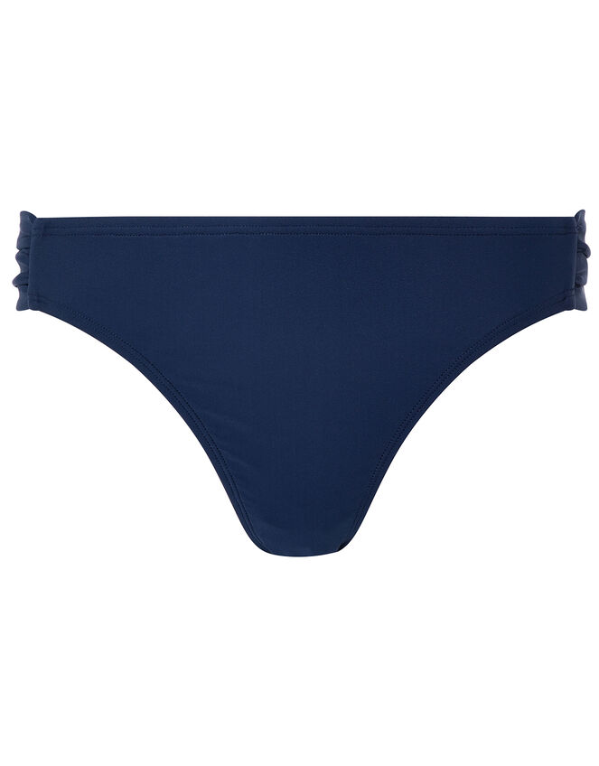 Ruched Bikini Briefs, Blue (NAVY), large