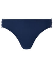 Ruched Bikini Briefs, Blue (NAVY), large