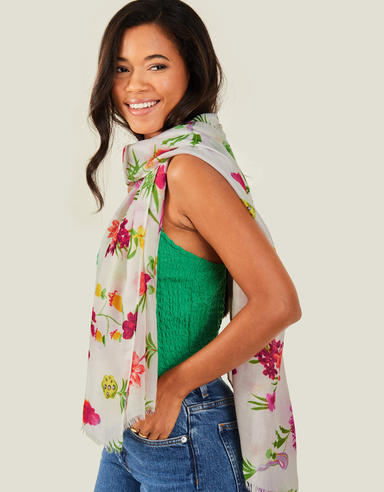 Wild top flower jeans