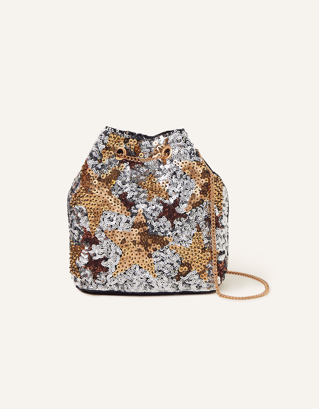 Star Sequin Duffle Bag Clutch bags Accessorize UK