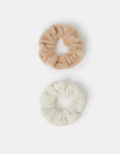 2-Pack Faux Fur Scrunchies, , large