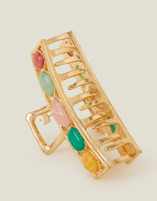 Gemstone Metal Claw Clip, , large