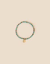 14ct Gold-Plated Healing Stone Apatite Bead Bracelet, , large