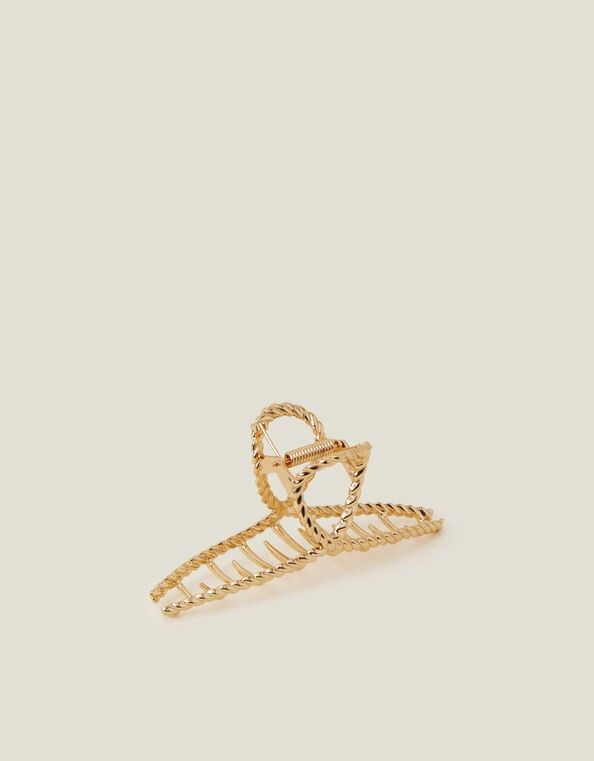 Twisted Metal Claw Clip, Gold (GOLD), large