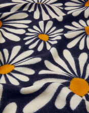 Daisy Print Blanket Scarf, , large