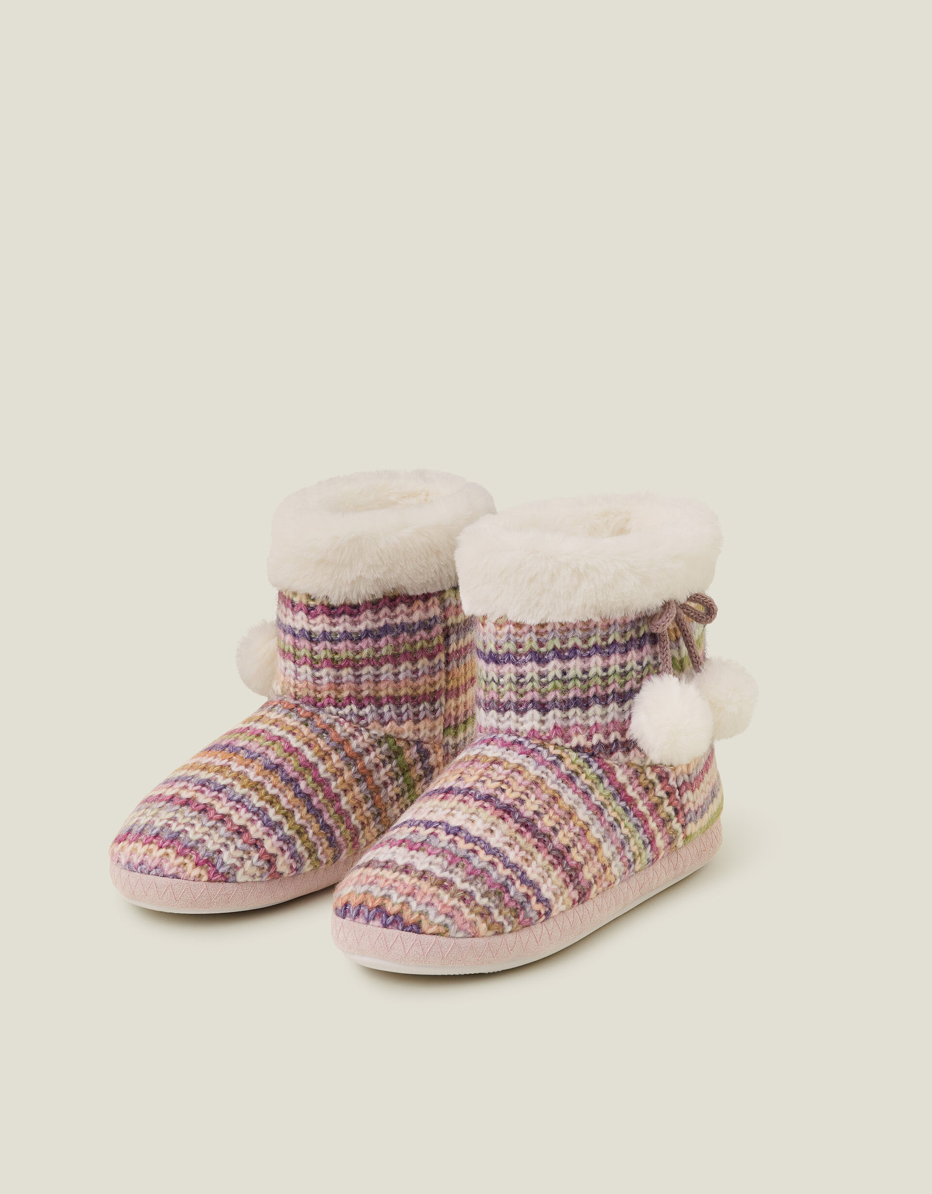Knitted slipper boots sales