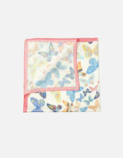 Jasmine Butterfly Large Satin Square Scarf, , large