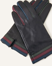 Leather Gloves, Multi (BRIGHTS-MULTI), large