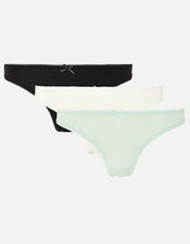 Thong Multipack with Natural Bamboo Fibres, Multi (PASTEL-MULTI), large