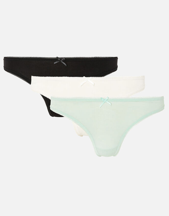 Thong Multipack with Natural Bamboo Fibres, Multi (PASTEL-MULTI), large