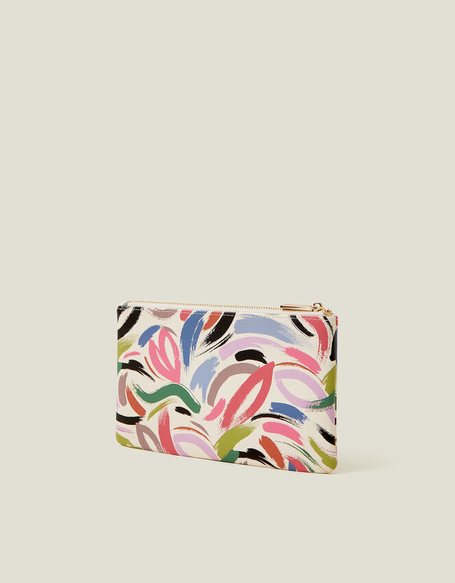 Abstract Brushstroke Print Pencil Case, , large