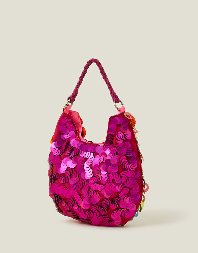 Hand Embellished Sequin Bag, , large