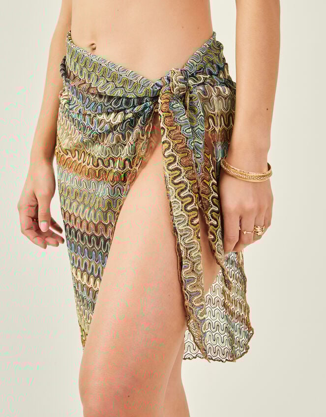 Crochet Sarong, Natural (NATURAL), large