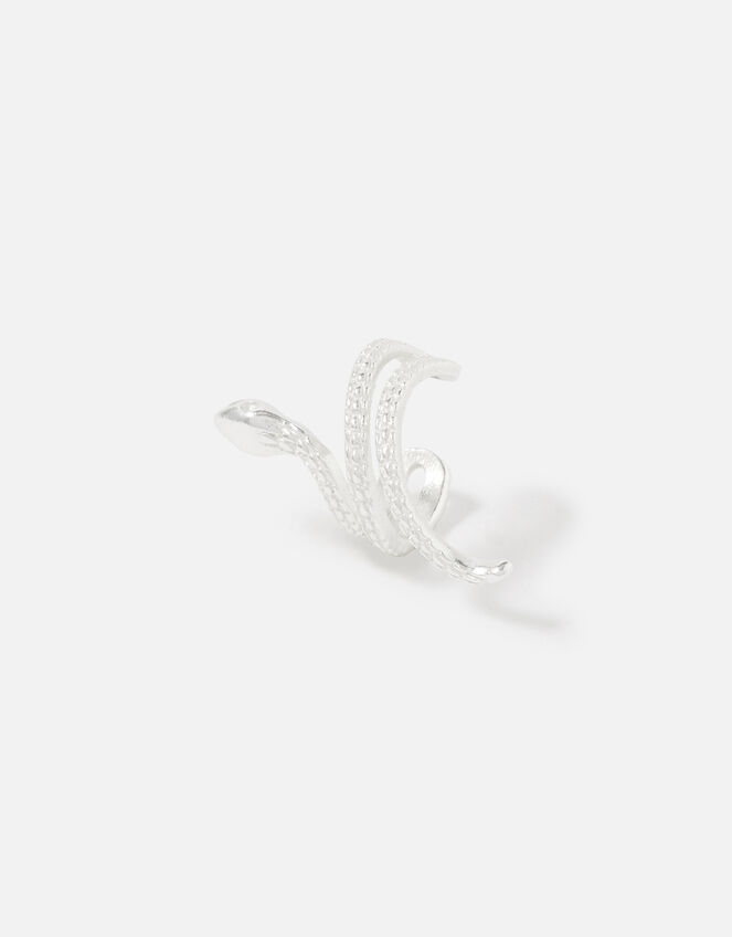 Sterling Silver Snake Ear Cuff, , large
