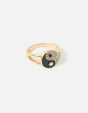 Eye Candy Yin and Yang Ring, Black (BLACK), large