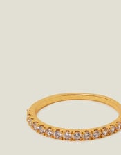 14ct Gold-Plated Eternity Band Ring, Gold (GOLD), large