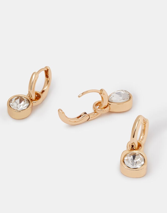 3-Pack Teardrop Hoop Earrings , , large