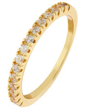 Gold-Plated Crystal Eternity Band, Gold (GOLD), large