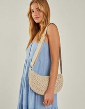 Macrame Sling Cross-Body Bag, , large