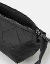 Heart Quilted Sling Crossbody Bag, , large