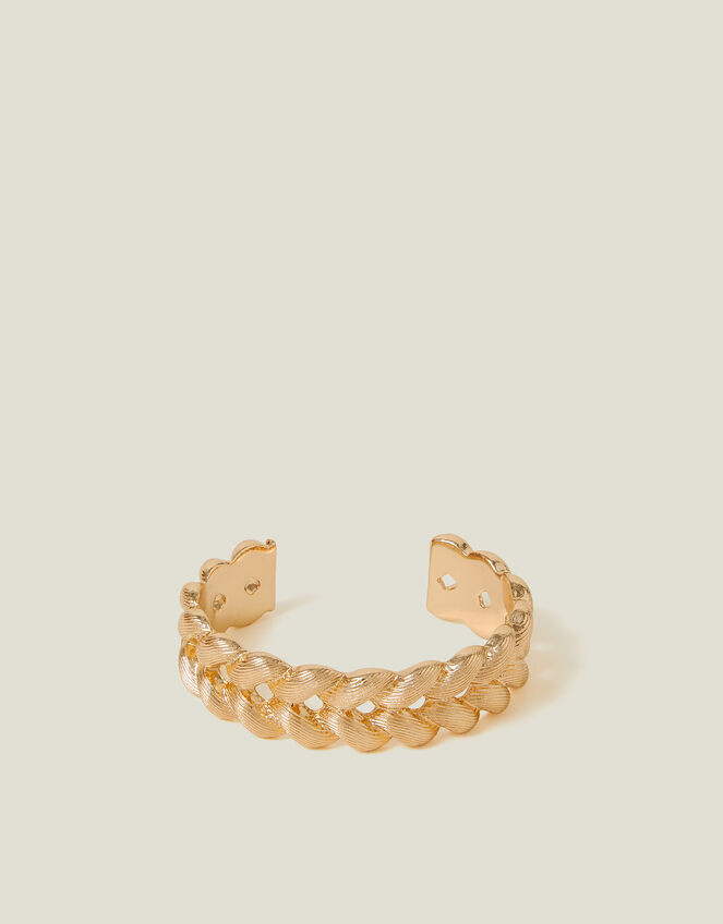 Textured Plait Bangle , , large