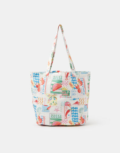 Summer Print Shopper Bag, , large