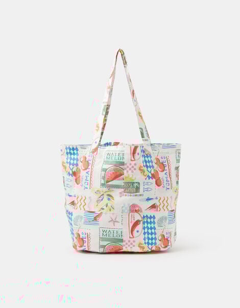 Summer Print Shopper Bag, , large