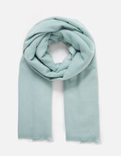 Plain Blanket Scarf , Duck Egg (DUCK EGG), large