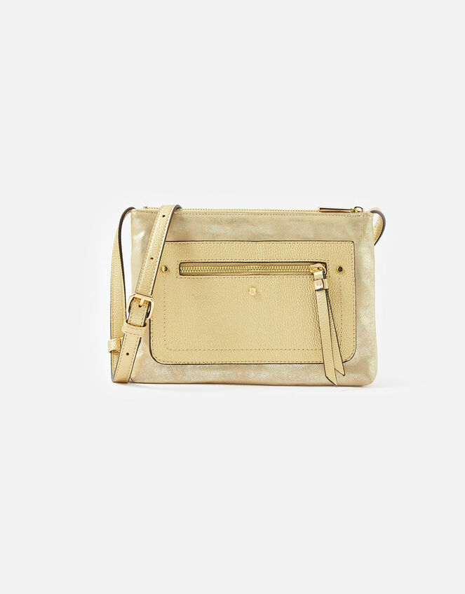 Ella Messenger Bag, Gold (GOLD), large