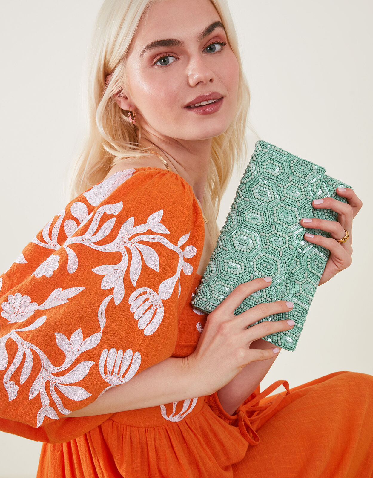 Large fold over clutch bag cheap