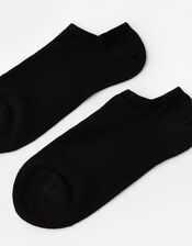 Super-Soft Bamboo Trainer Sock Multipack, Black (BLACK), large
