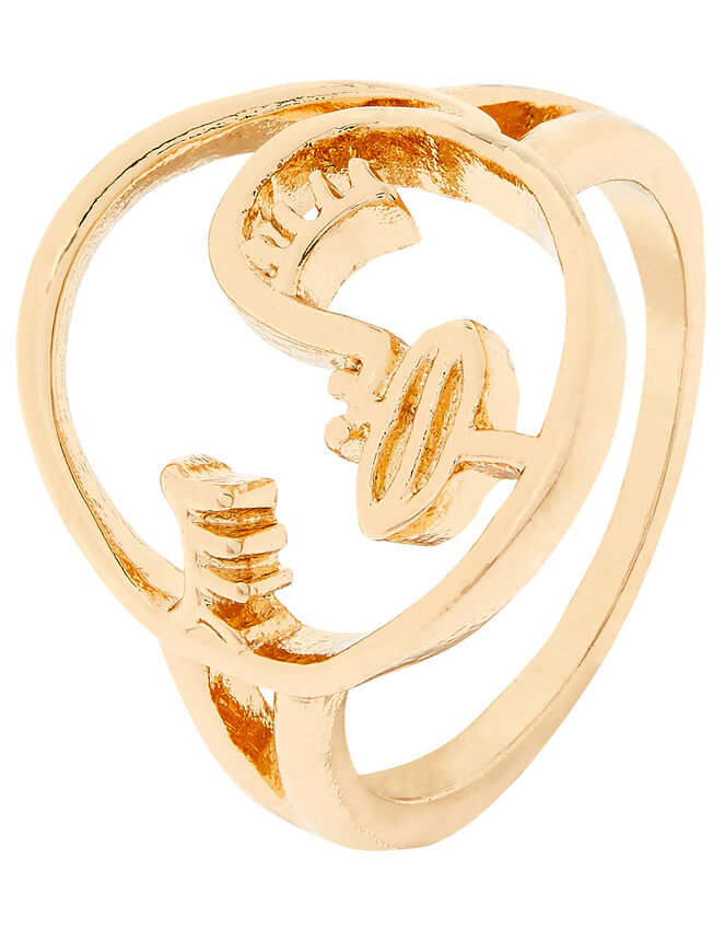 Face Ring, Gold (GOLD), large