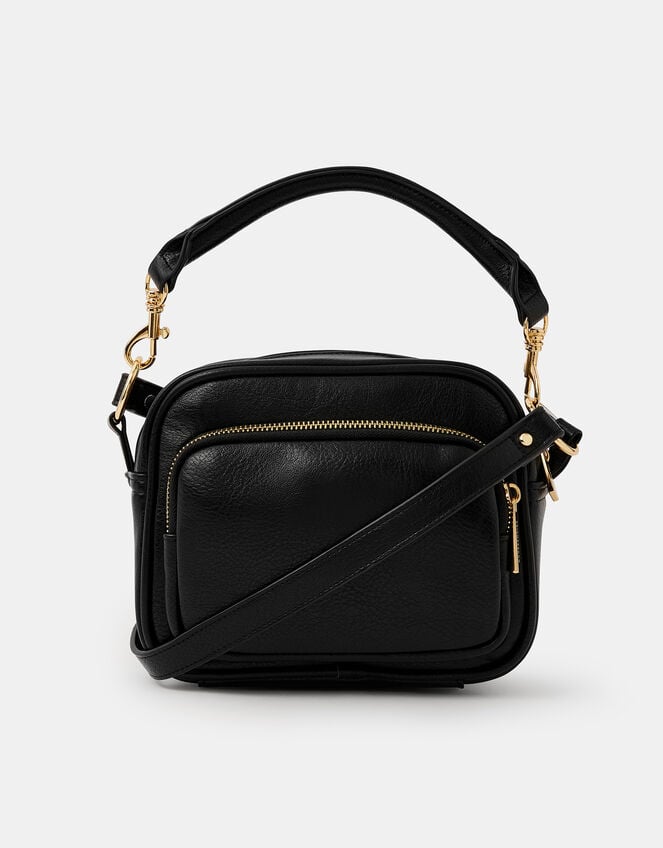 Boxy Crossbody Bag, Black (BLACK), large