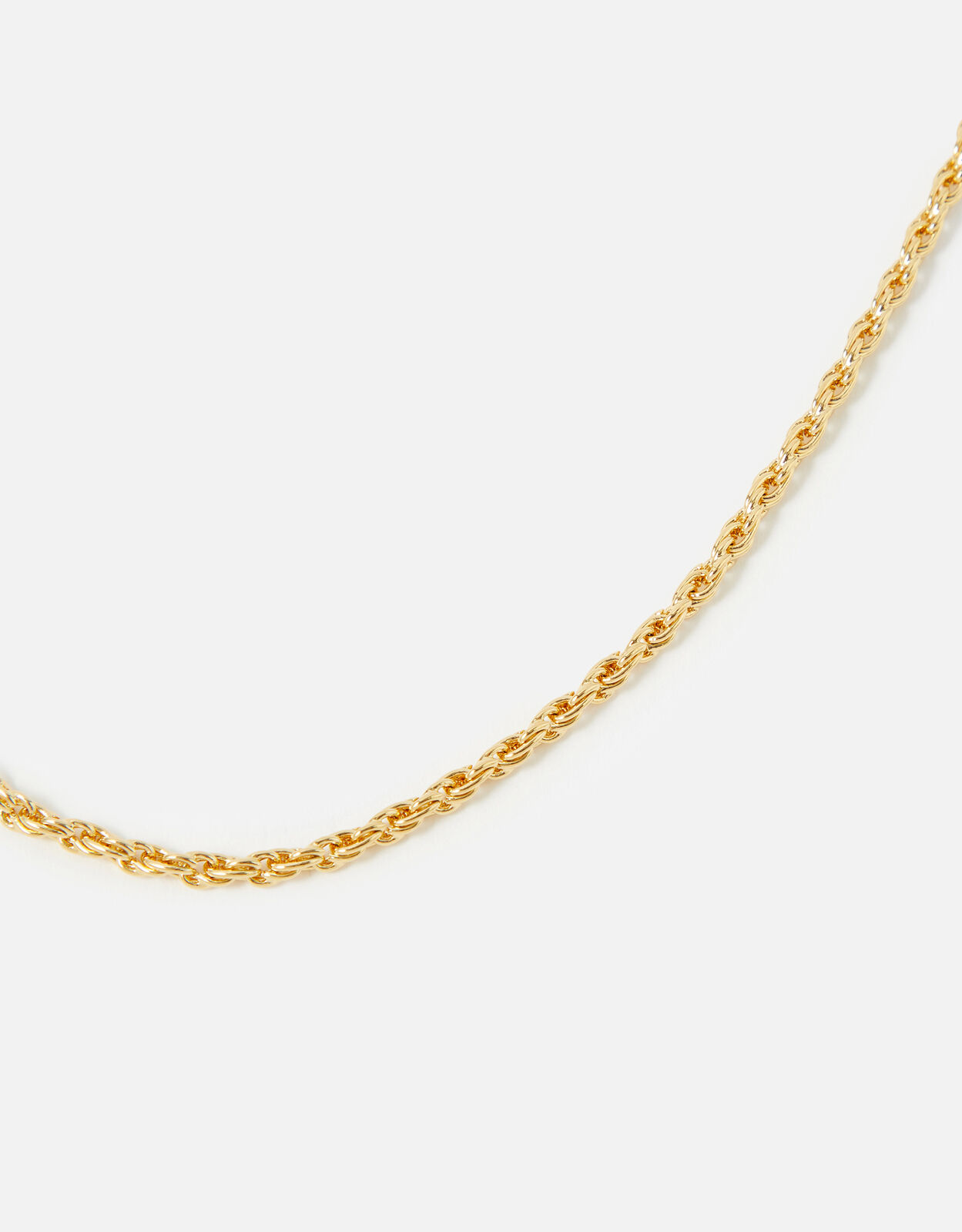 Twisted rope chain necklace discount