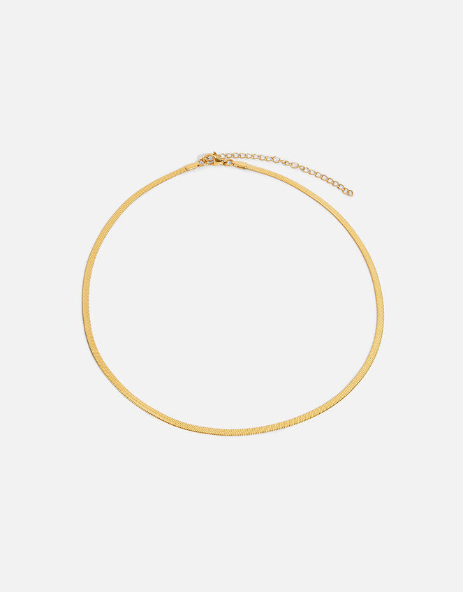 Stainless Steel Snake Chain Necklace Gold, Gold (GOLD), large
